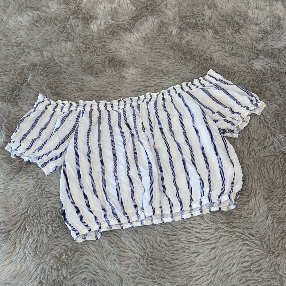 Ten Sixty Sherman off the shoulder crop top